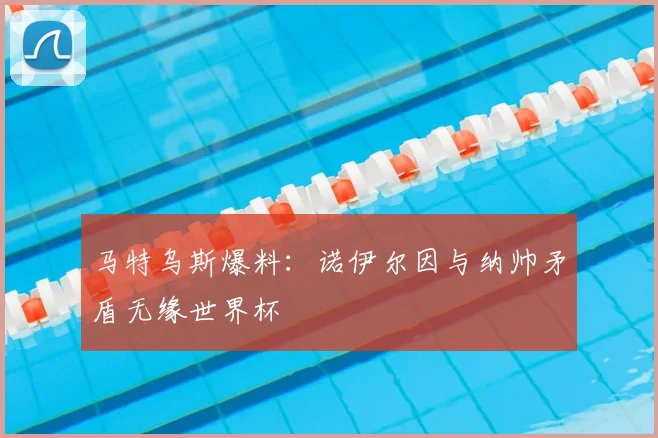 马特乌斯爆料：诺伊尔因与纳帅矛盾无缘世界杯